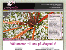 Tablet Screenshot of cafemagnolia.se