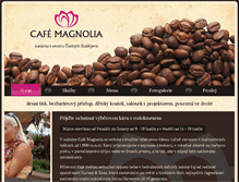 Tablet Screenshot of cafemagnolia.cz